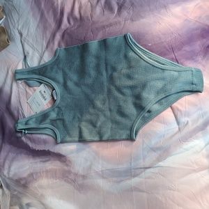 Zara seamless bodysuit in teal